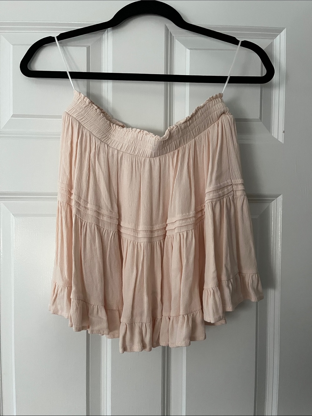 Princess Polly Blush Ruffle Tiered Mini Skirt
